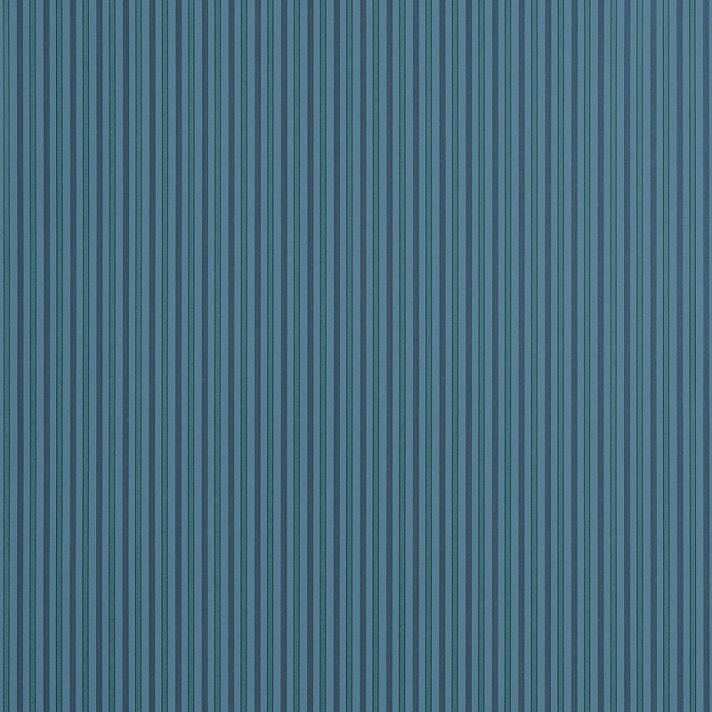 T44063 Conner Stripe Peacock Blue Stripes and Checks Resource Wallpaper by Thibaut