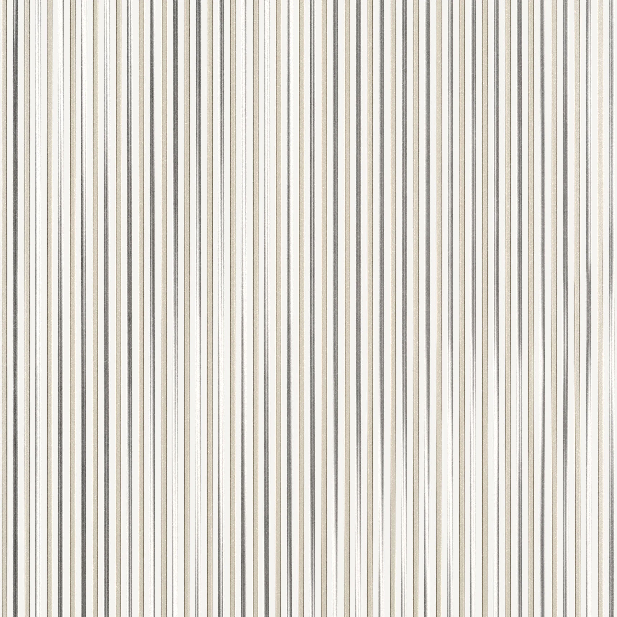 T44065 Conner Stripe Beige and Grey Stripes and Checks Resource Wallpaper by Thibaut