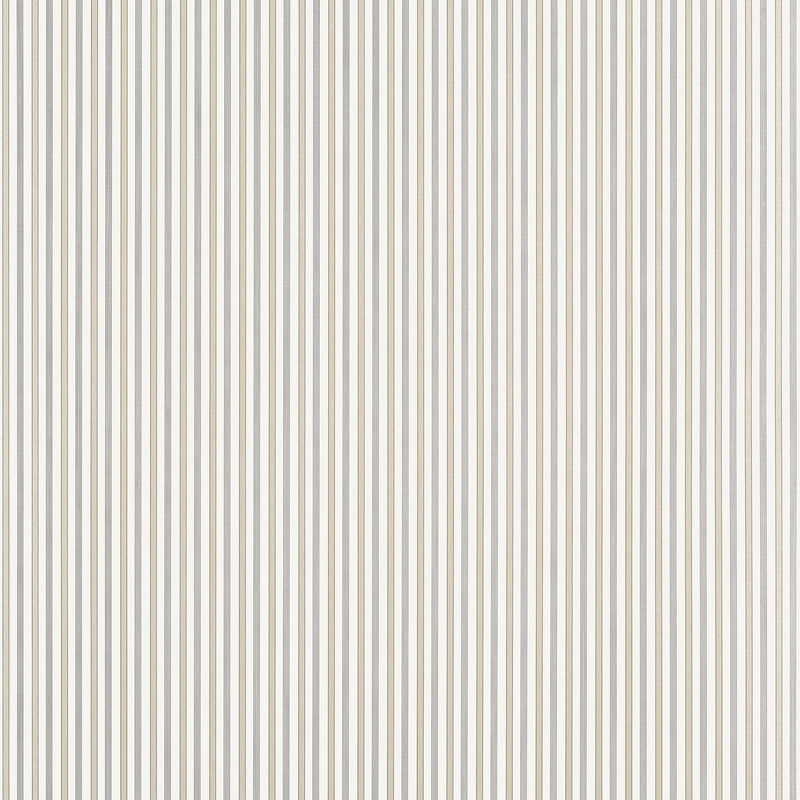 T44065 Conner Stripe Beige and Grey Stripes and Checks Resource Wallpaper by Thibaut
