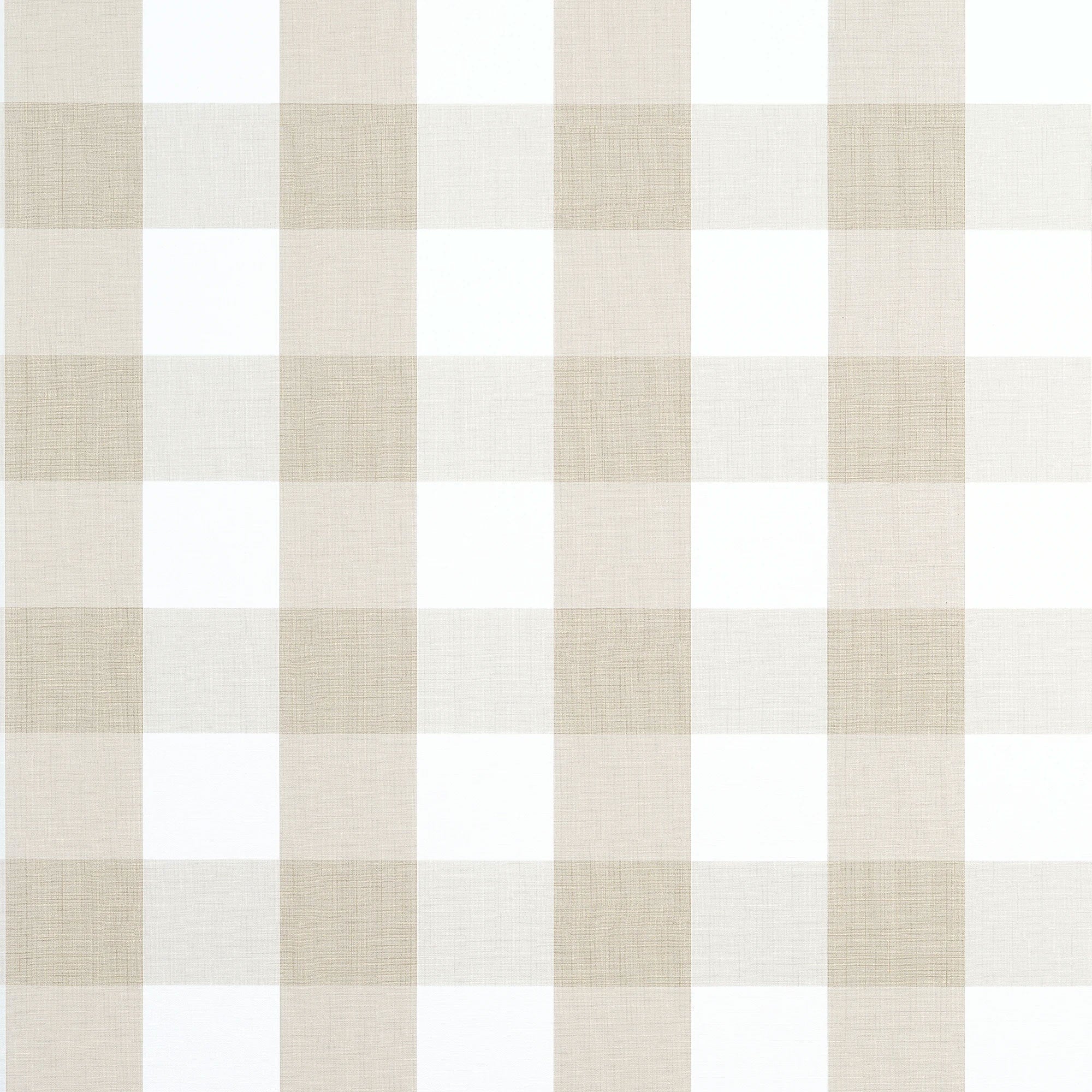 T44079 Buffalo Check Beige Stripes and Checks Resource Wallpaper by Thibaut