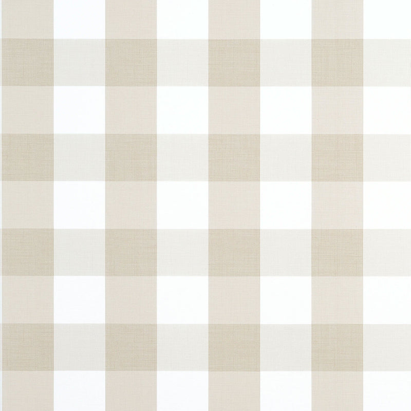 T44079 Buffalo Check Beige Stripes and Checks Resource Wallpaper by Thibaut
