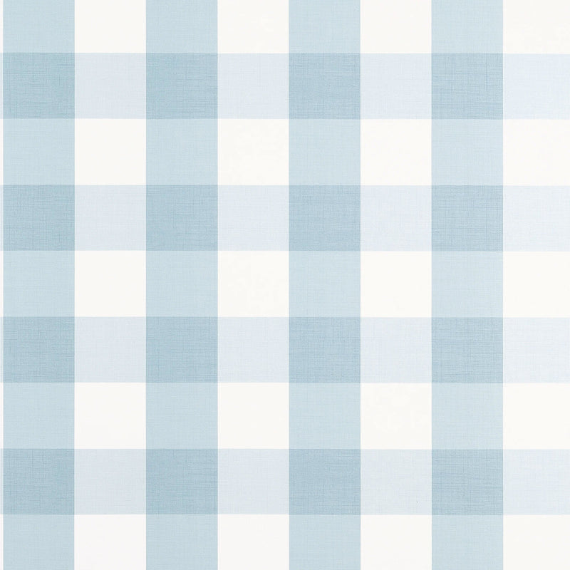 T44080 Buffalo Check Spa Blue Stripes and Checks Resource Wallpaper by Thibaut