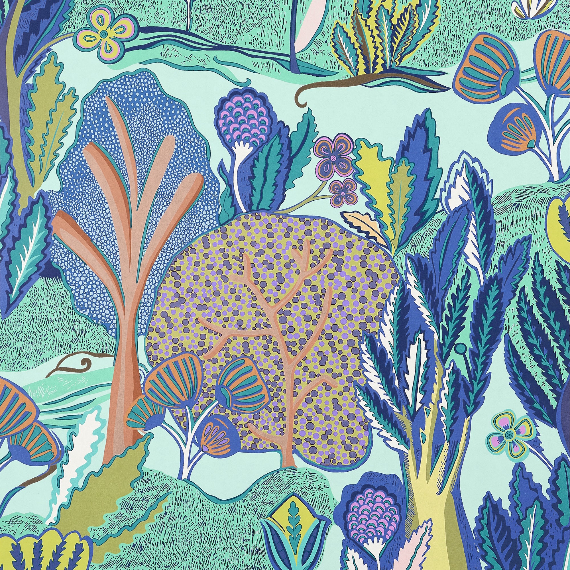 T45011 Albero Seaglass Wanderlust Wallpaper by Thibaut