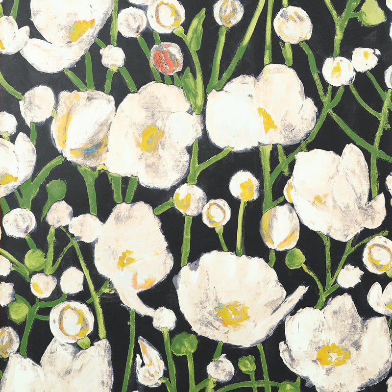 T45014 Tivoli Black Wanderlust Wallpaper by Thibaut