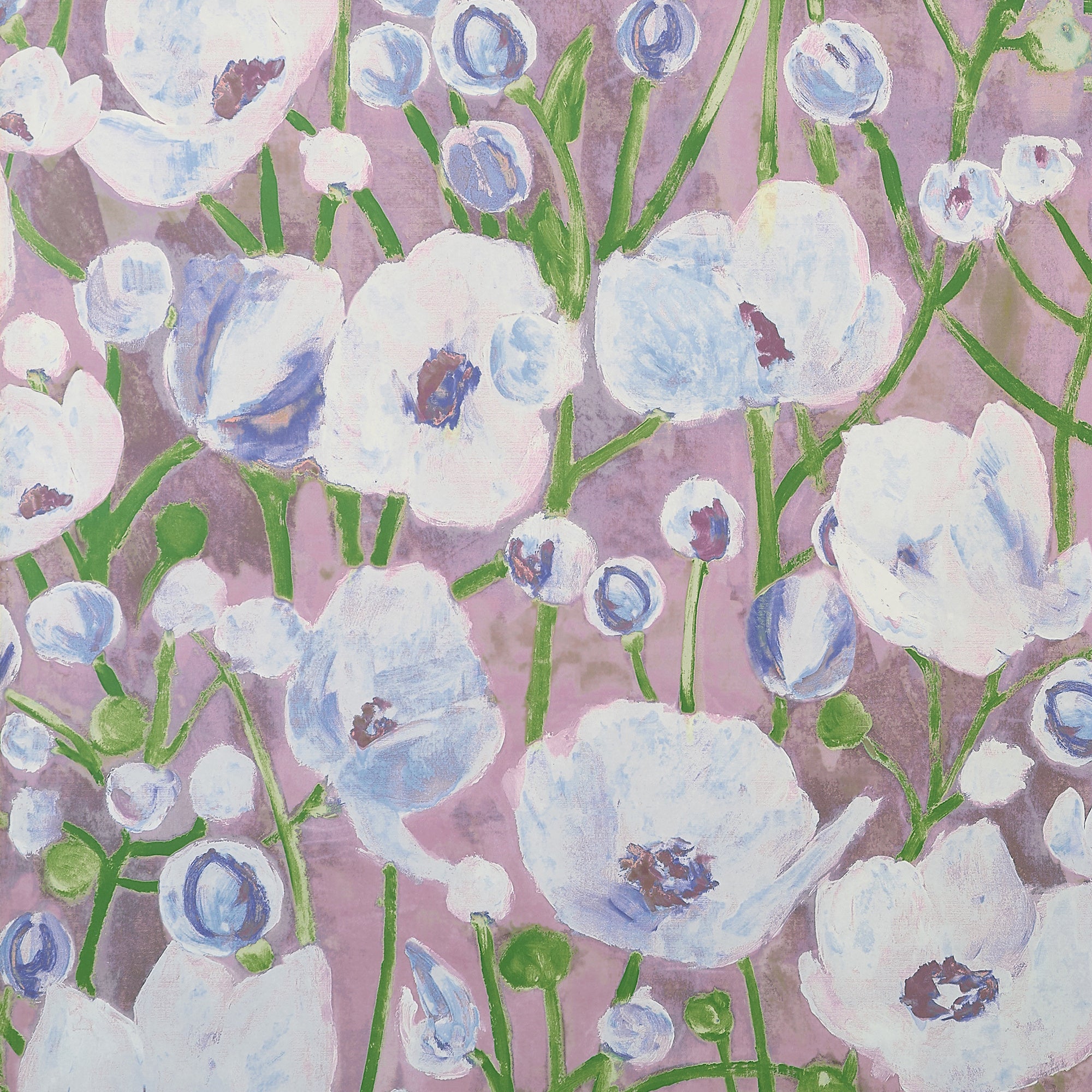 T45017 Tivoli Lavender Wanderlust Wallpaper by Thibaut