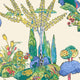 Orleans Yellow and Red Wanderlust Wallpaper by Thibaut