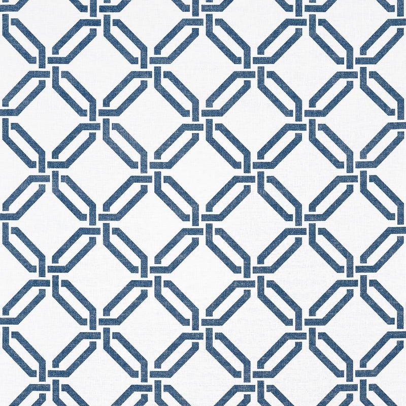 T45052 Miramar Way Navy Wanderlust Wallpaper by Thibaut