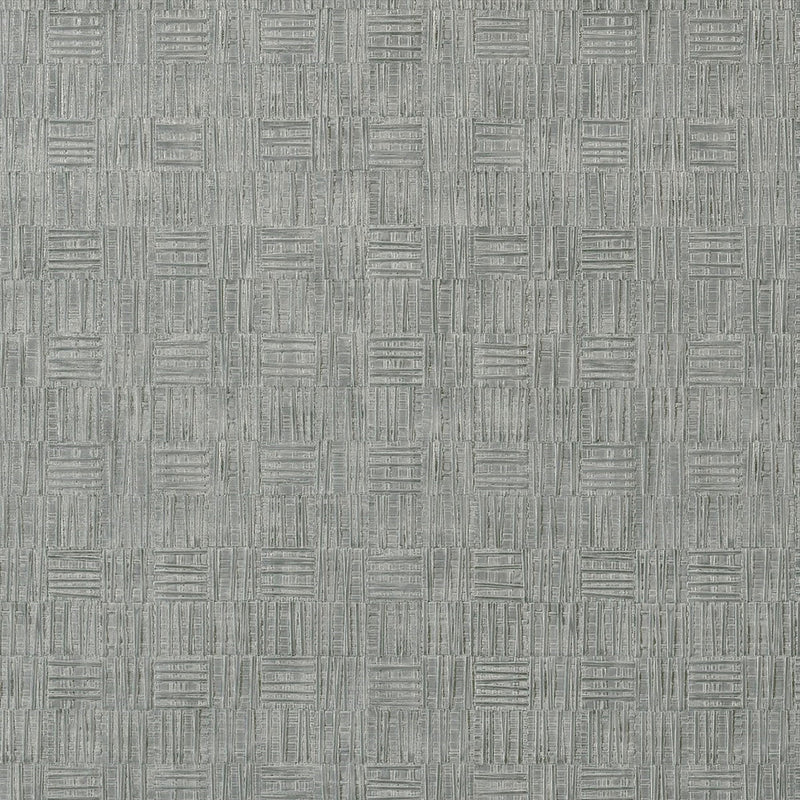 T75086 Tunica Basket Faux Resource Slate Wallpaper by Thibaut