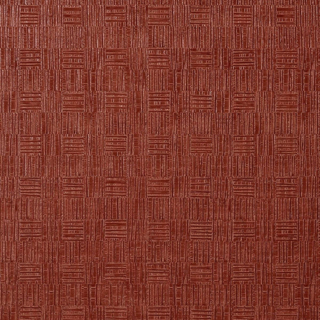 T75087 Tunica Basket Faux Resource Red Wallpaper by Thibaut