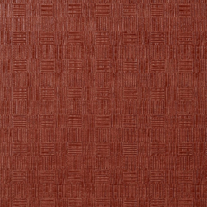 T75087 Tunica Basket Faux Resource Red Wallpaper by Thibaut