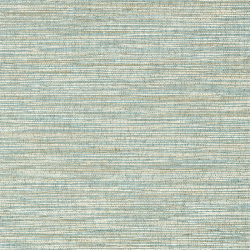 T75116 Jindo Grass Faux Resource Beige on Mineral Wallpaper by Thibaut