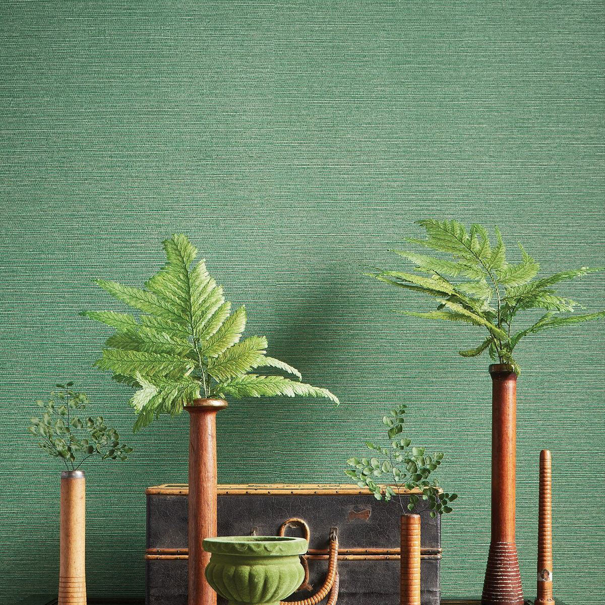 Taluk Sisal Faux Resource Wallpaper by Thibaut