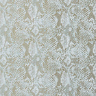 T75167 Boa Faux Resource Aqua on Metallic Gold Wallpaper by Thibaut
