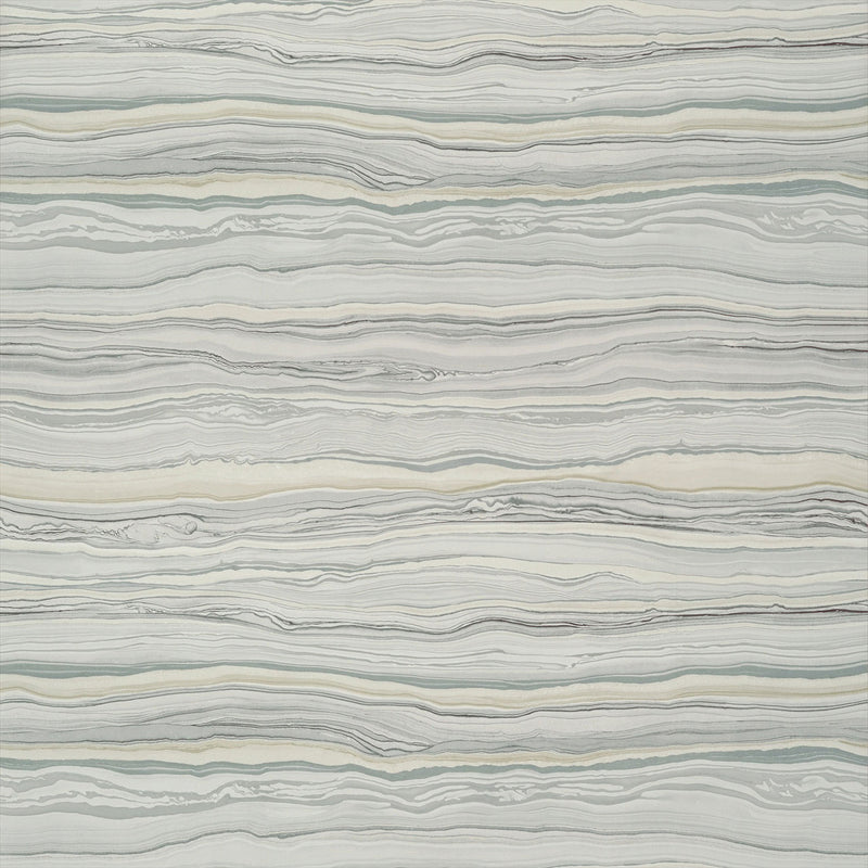 T75175 Treviso Marble Faux Resource Grey Wallpaper by Thibaut