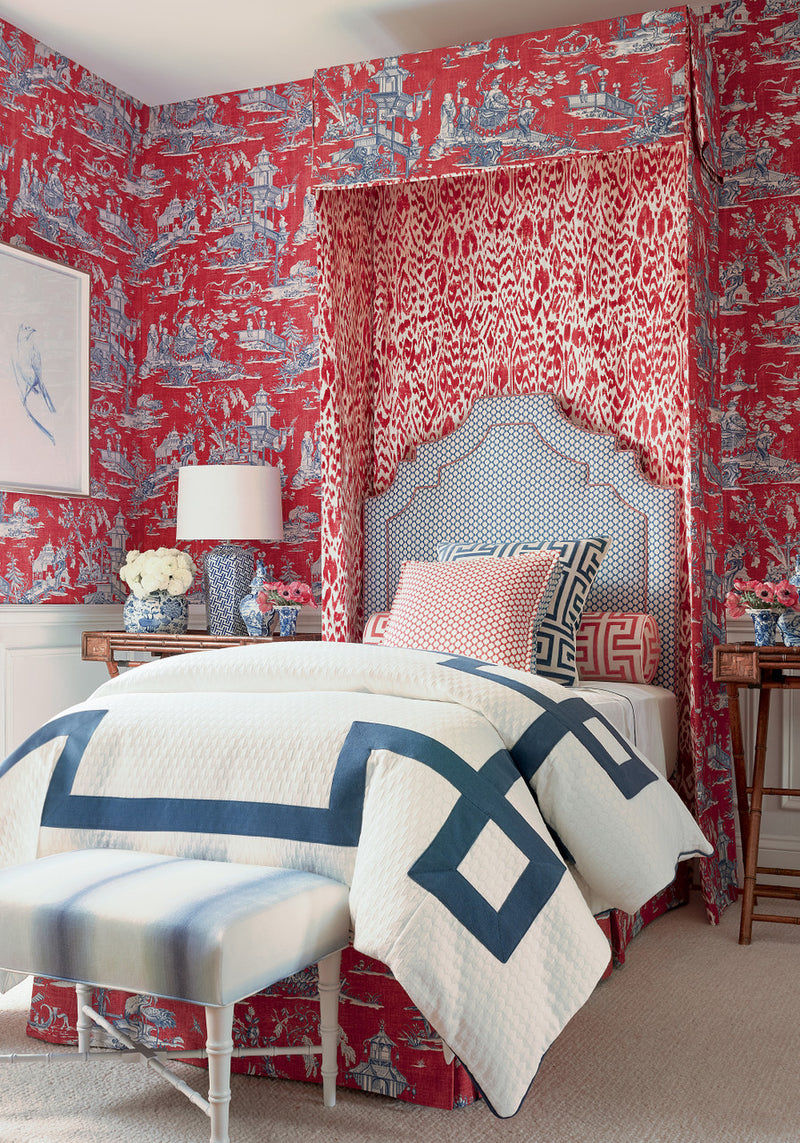 T75465 Cheng Toile Dynasty Wallpaper By Thibaut