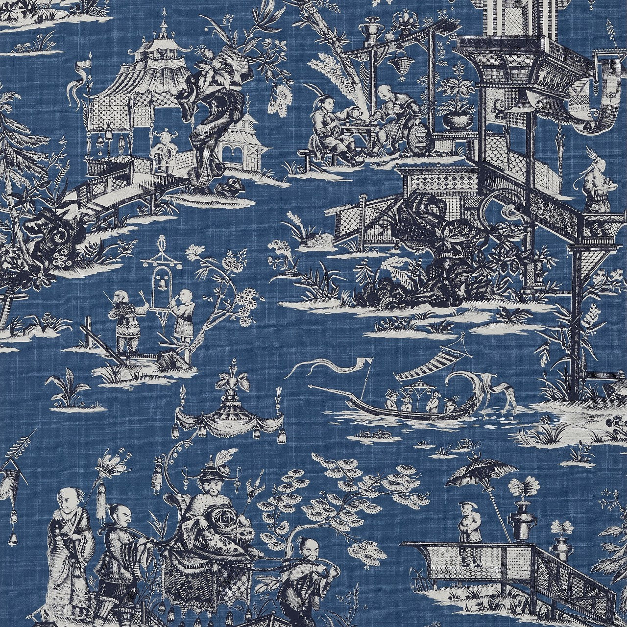 T75465 Cheng Toile Dynasty Wallpaper By Thibaut