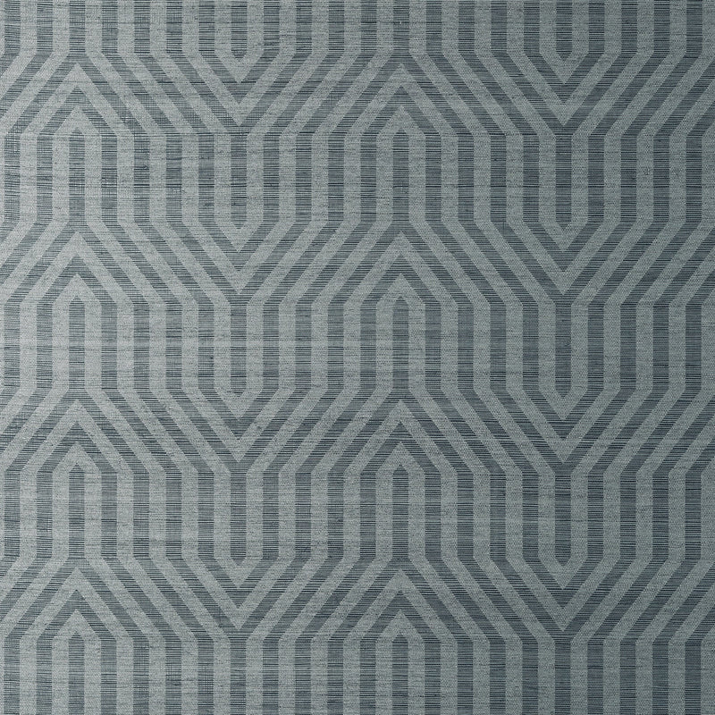 T83005 Tribeca Sisal Midnight Blue Natural Resource 2 Wallpaper by Thibaut