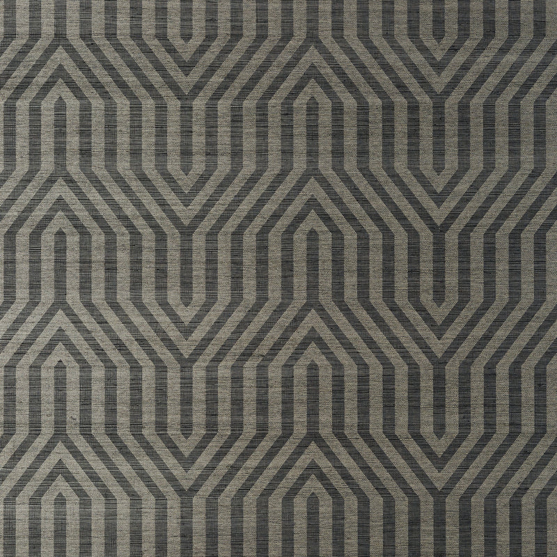 T83007 Tribeca Sisal Black Natural Resource 2 Wallpaper by Thibaut
