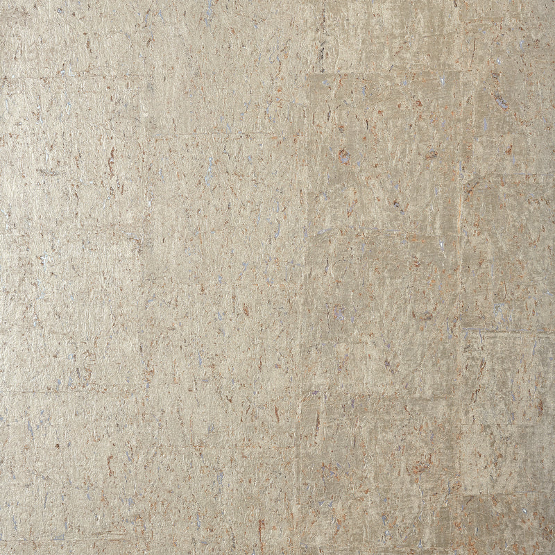 T83009 Cork Metallic Pewter Natural Resource 2 Wallpaper by Thibaut