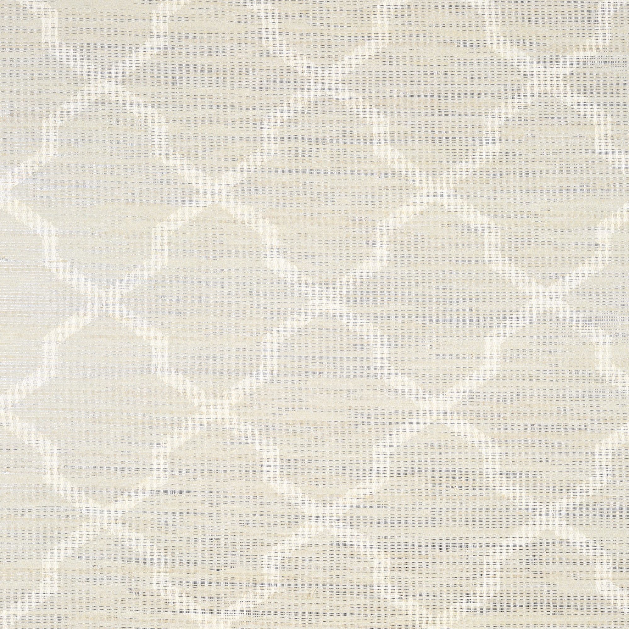 T83030 Carolyn Trellis Cream on Metallic Natural Resource 2 Wallpaper by Thibaut