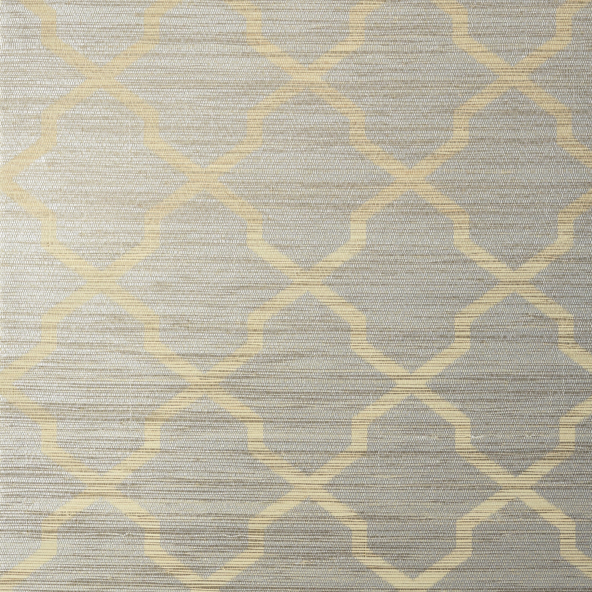 T83033 Carolyn Trellis Silver Natural Resource 2 Wallpaper by Thibaut