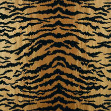 T83062 Tiger Flock Camel and Black Natural Resource 2 Wallpaper by Thibaut