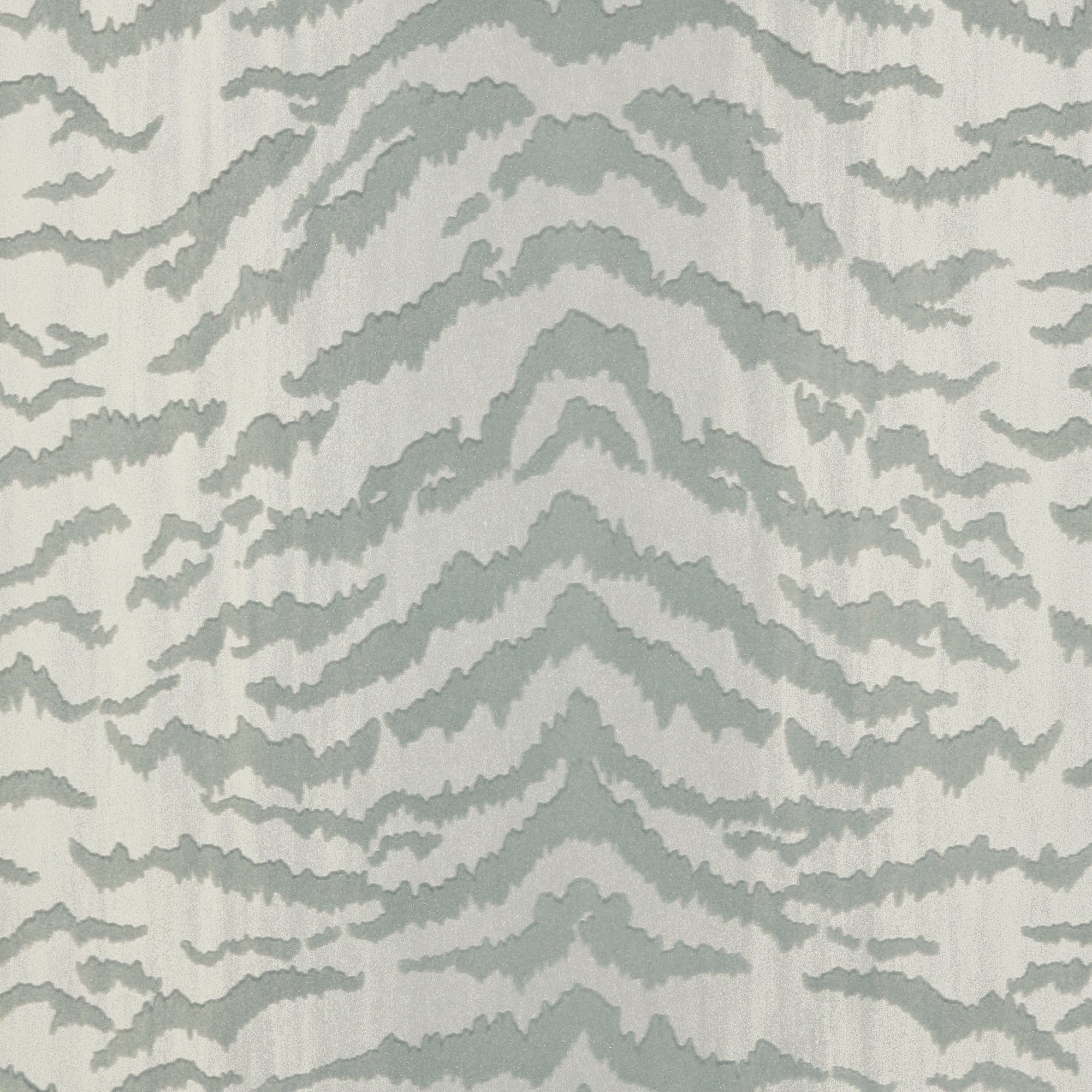 T83063 Tiger Flock Light Grey Natural Resource 2 Wallpaper by Thibaut