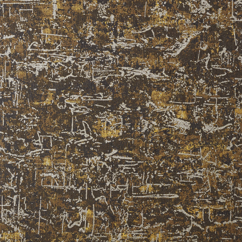 T83070 Universe Texture Metallic on Dark Brown Natural Resource 2 Wallpaper by Thibaut
