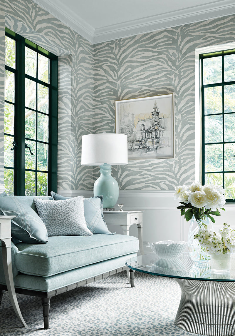 T85026 Serengeti Greenwood Wallpaper By Thibaut