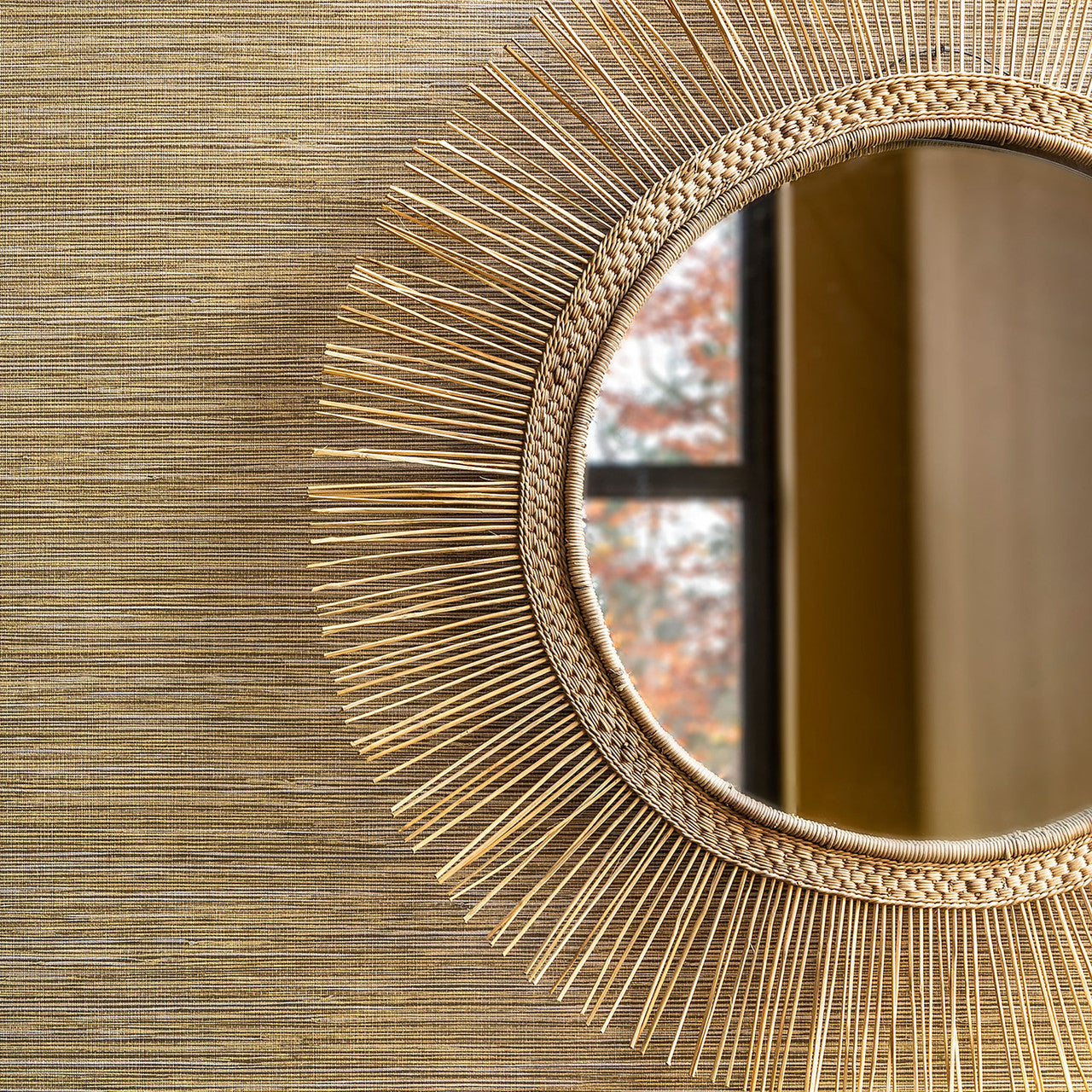 TA25042 Grasscloth Shades of Colour Wallpaper By Galerie