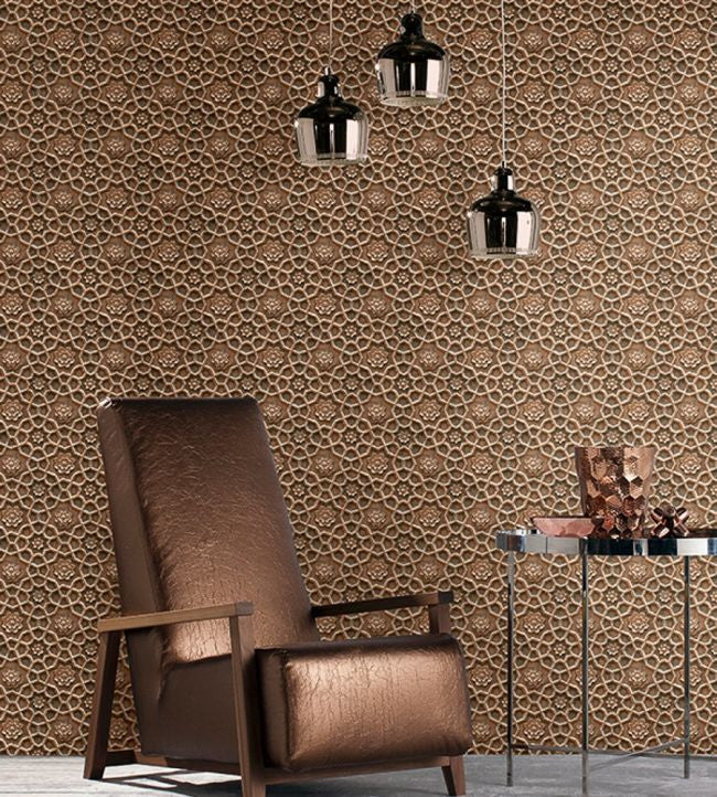 TD30101 Floral Mosaic 3D Wallcoverings Wallpaper by Today Interiors