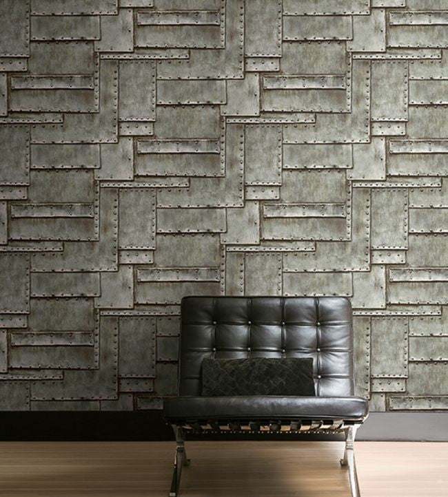 TD30400 Steel Layers 3D Wallcoverings Wallpaper by Today Interiors