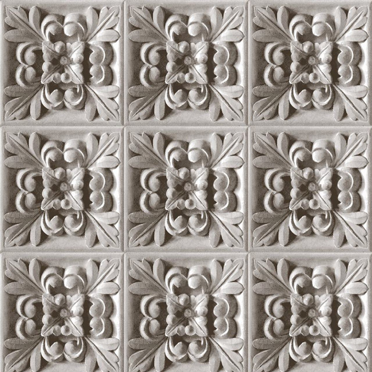 TD31600 Carved Floral 3D Wallcoverings Wallpaper by Today Interiors