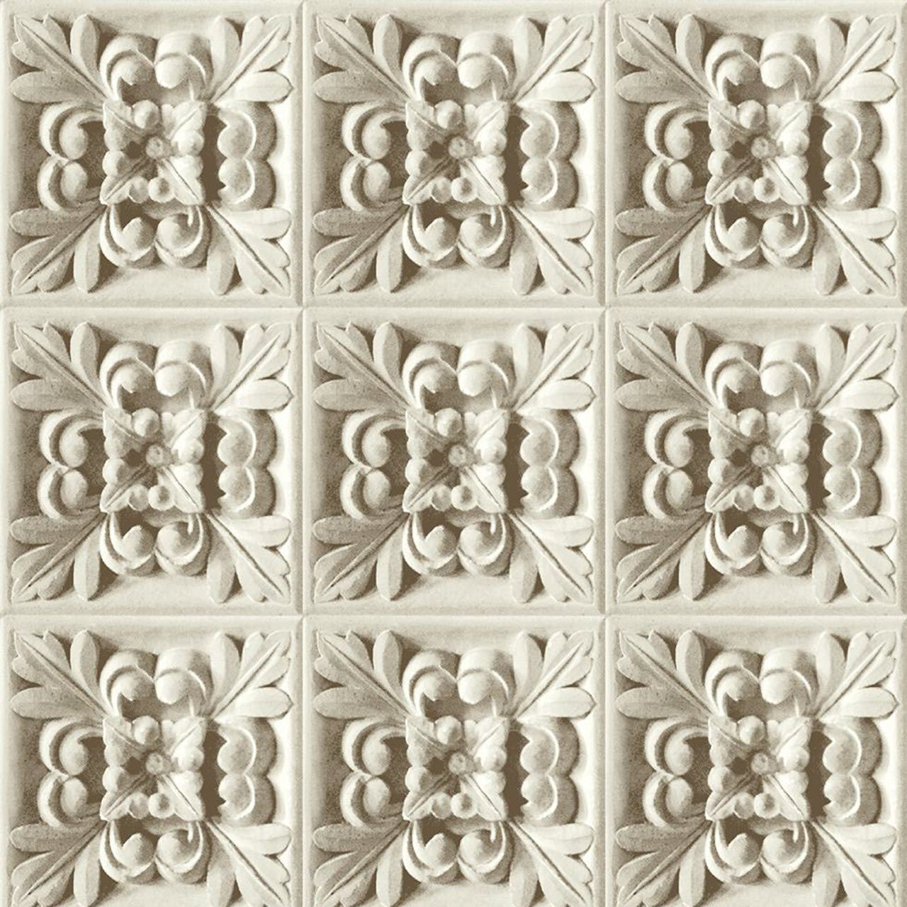 TD31605 Carved Floral 3D Wallcoverings Wallpaper by Today Interiors