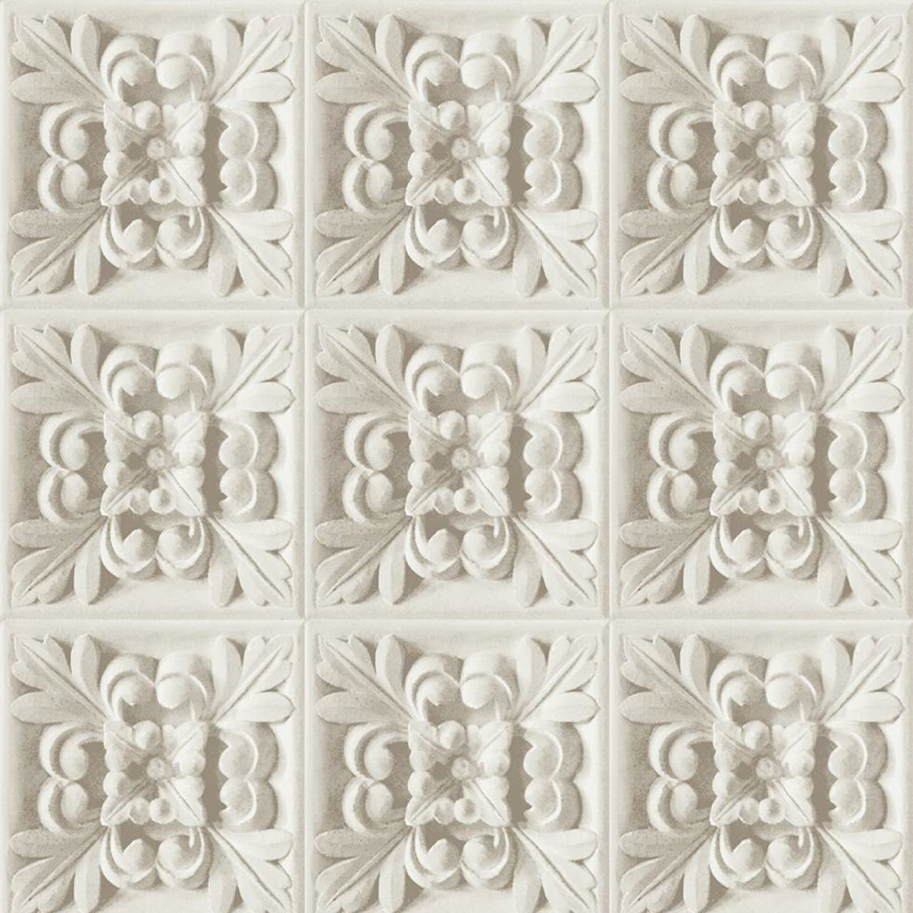 TD31610 Carved Floral 3D Wallcoverings Wallpaper by Today Interiors