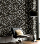 TD31900 Geometric Drama 3D Wallcoverings Wallpaper by Today Interiors