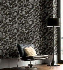 TD31900 Geometric Drama 3D Wallcoverings Wallpaper by Today Interiors