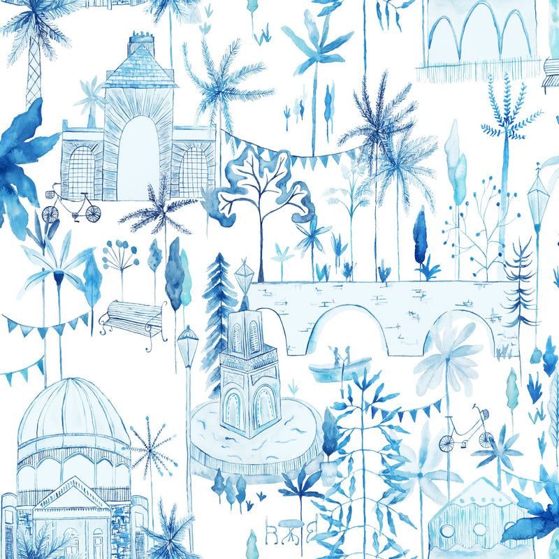 Tellaro Cobalt Wallpaper by Voyage Maison | TELLARO/WPO/COB