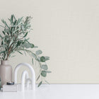 199502 Telma Plain White Wallpaper by Grandeco