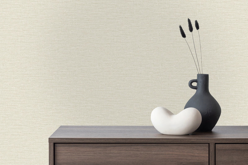 199503 Telma Plain Cream Wallpaper by Grandeco