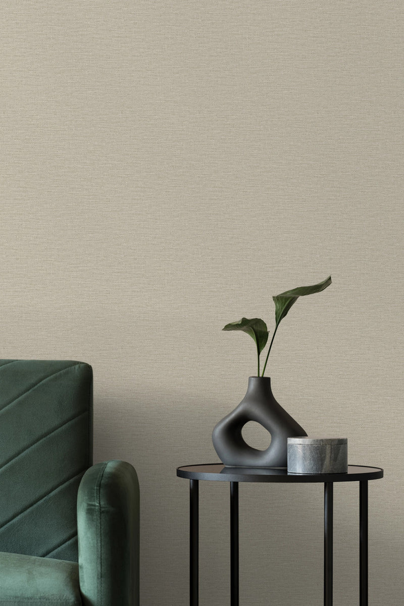 199504 Telma Plain Taupe Wallpaper by Grandeco