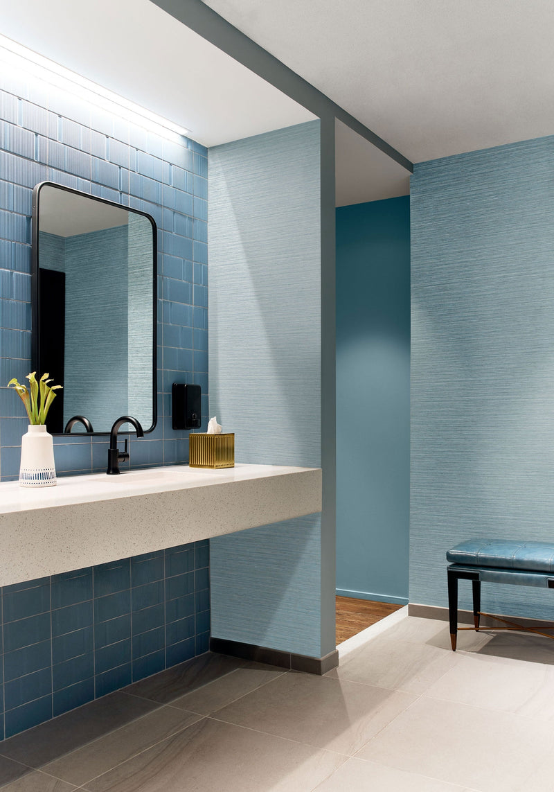 TWW34070 Tenaya Spa Blue Texture Resource 9 Wallpaper by Thibaut