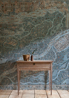 LW 356 449 The Map Maxi Blue Almond Mural by Lewis & Wood
