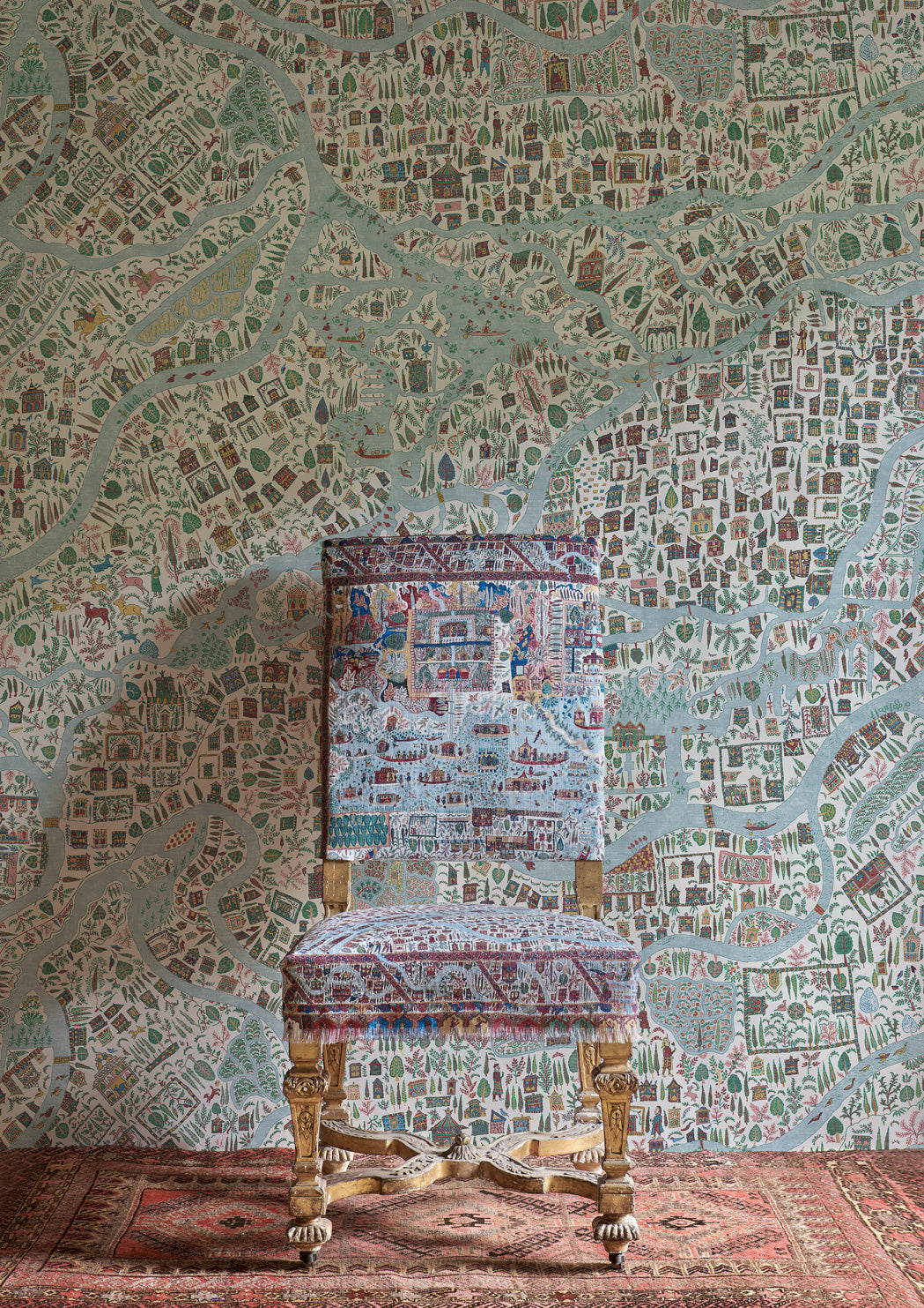 LW 359 668 Utopia Garland Wallpaper by Lewis & Wood