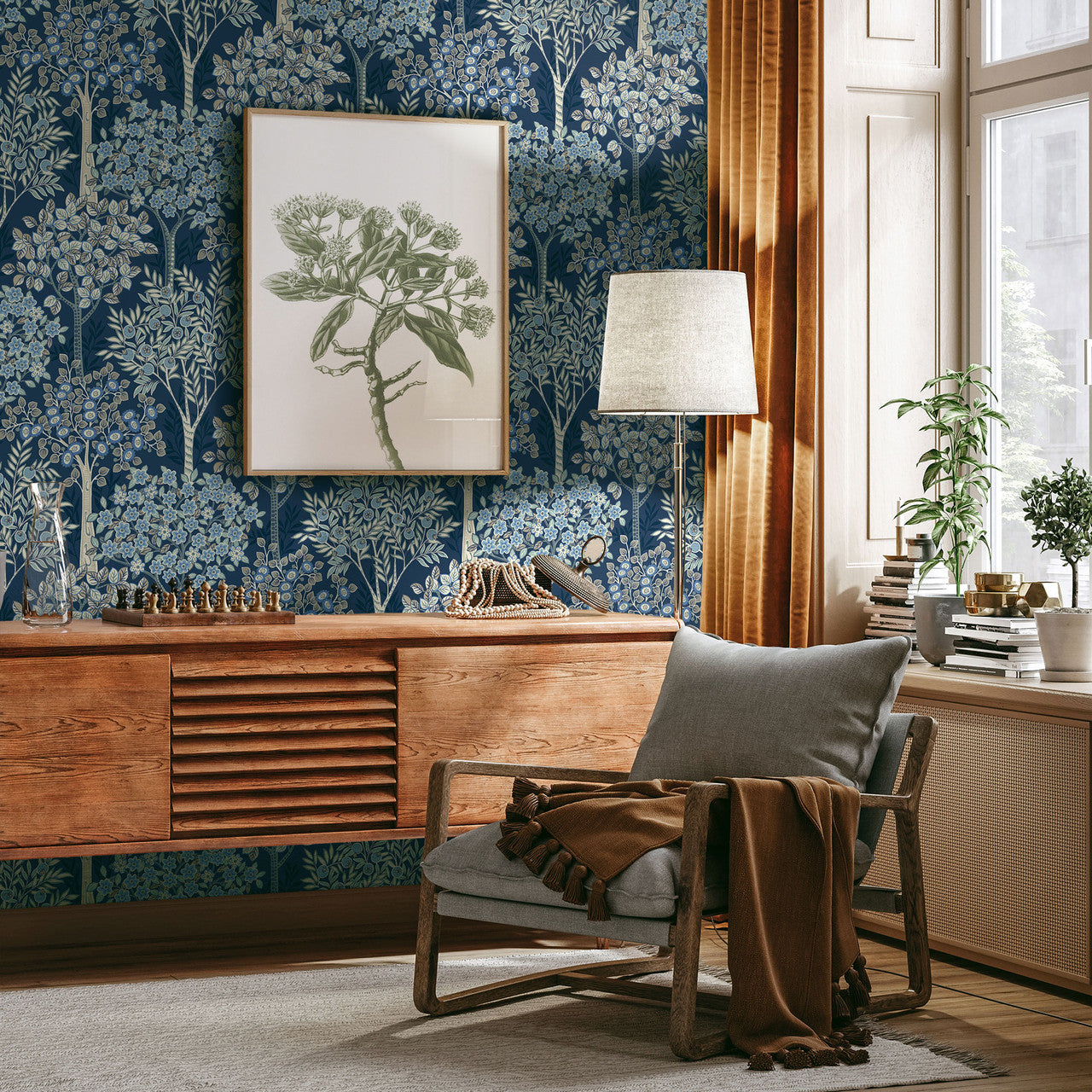 TJ40302 Grove Mulberry Tree Wallpaper By Galerie