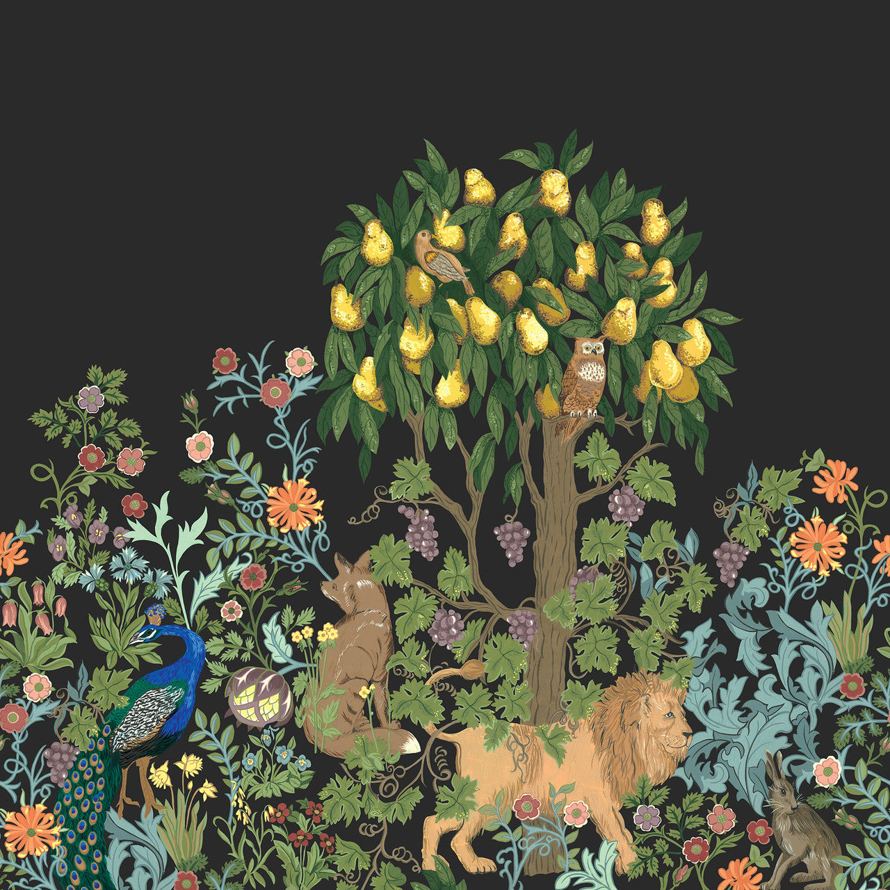 TJ41500M Paignton Mural Mulberry Tree Wallpaper By Galerie