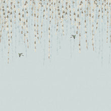 TM24453 Blossom Mural Blue Yutori Wallpaper by Thibaut