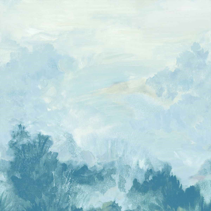 T41055 Twilight Mural Modern Resource 4 Blue Wallpaper by Thibaut