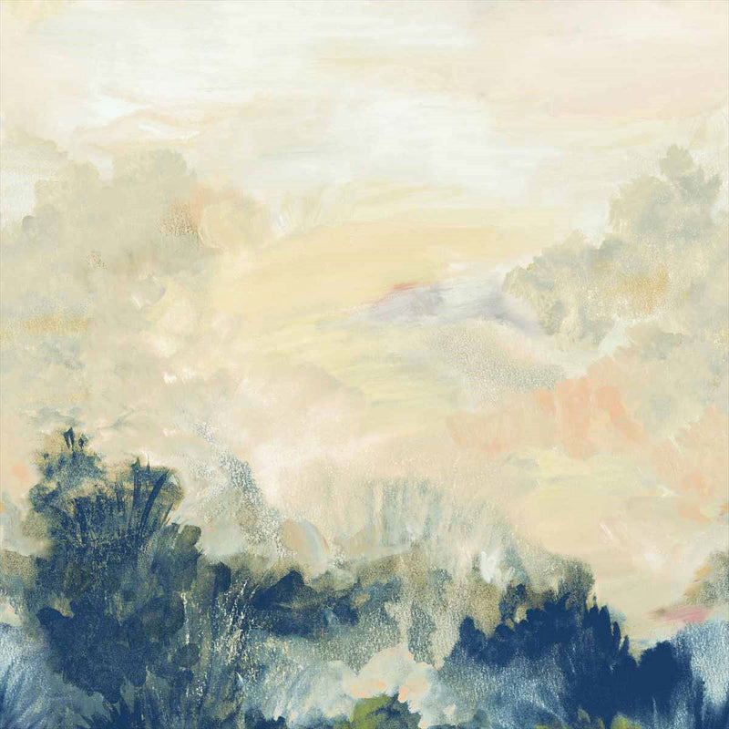 T41056 Twilight Mural Modern Resource 4 Multi Wallpaper by Thibaut