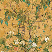 T42052 Wild Wisteria Mural Sojourn Ochre Wallpaper by Thibaut